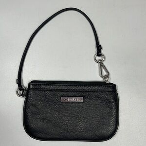 Calvin Klein Black Mini Zip Purse Bag